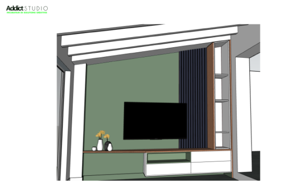 Projet Addict Studio - plan retenu